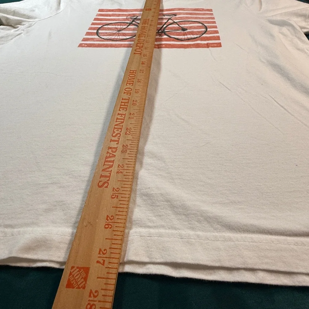 Banana Republic Vintage Bike Graphic T-Shirt Cycling Club‎ Stripe Tee XL